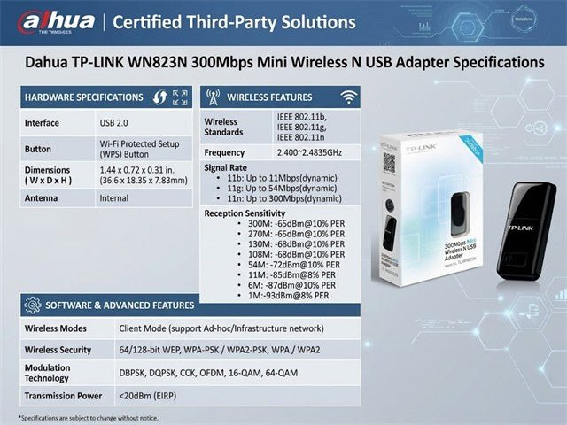 TP-LINK WN823N - USB Hubs, Adaptors, & Extenders - 6935364050696
