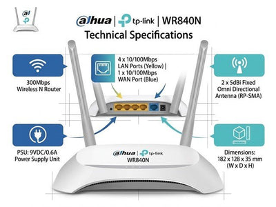 TP-LINK WR840N - Wifi Routers Dongles & Accessories - 6935364070533