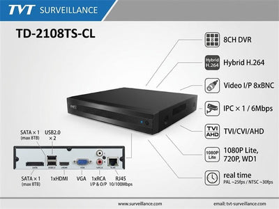 TVT TD-2108TS-CL - CCTV Products & Accessories -