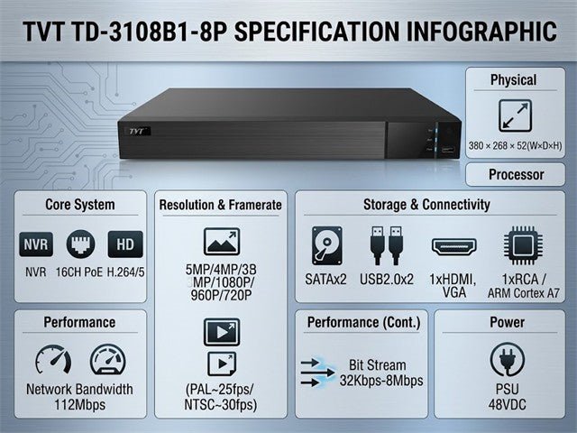 TVT TD-3116B2-16P - CCTV Products & Accessories -