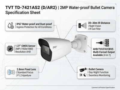 TVT TD-7421AS2 (D/AR2) - CCTV Products & Accessories -