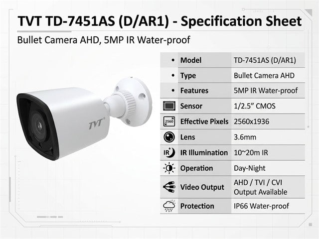 TVT TD-7451AS (D/AR1) - CCTV Products & Accessories -