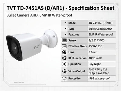 TVT TD-7451AS (D/AR1) - CCTV Products & Accessories -