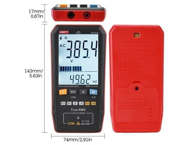 UNI - T UT121A - Multimeters & Voltmeters - 6935750512692