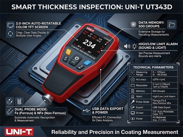 UNI-T UT343D - Special Function Testers - 6935750534304