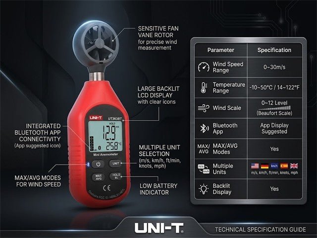 UNI-T UT363BT - Environmental Test Equipment - 6935750536308