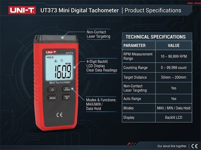 UNI-T UT373 - Counters & Tachometers - 6935750537305