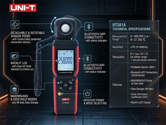UNI-T UT381A - Environmental Test Equipment - 6935750538111