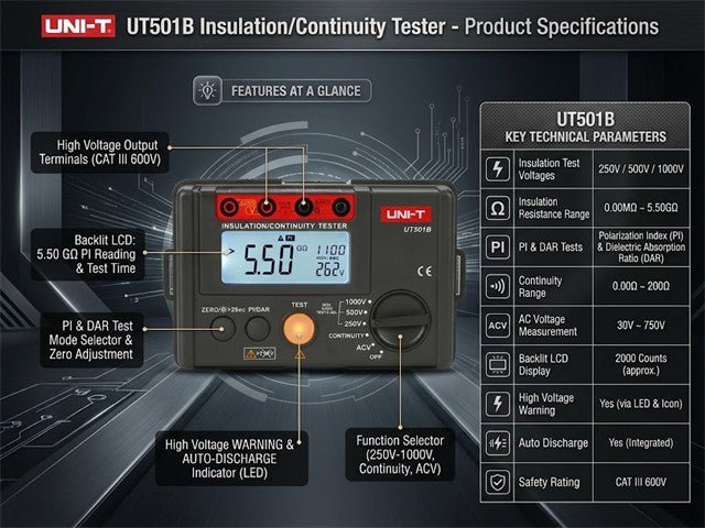 UNI-T UT501B - Environmental Test Equipment - 6935750525012