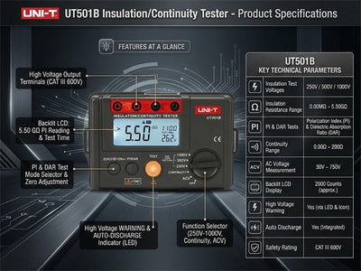 UNI-T UT501B - Environmental Test Equipment - 6935750525012