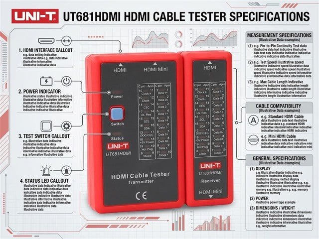 UNI-T UT681HDMI - LAN/Telecom/Cable Testing - 05901890056854