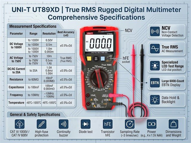 UNI-T UT89XD - Multimeters & Voltmeters -