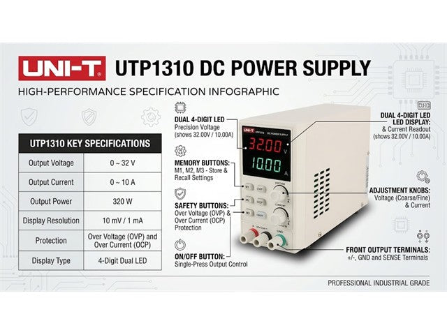 UNI-T UTP1310 - Power Supplies - 6935750513415