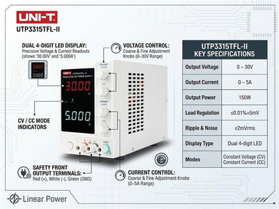 UNI-T UTP3315TFL-II - Power Supplies - 6935750533246