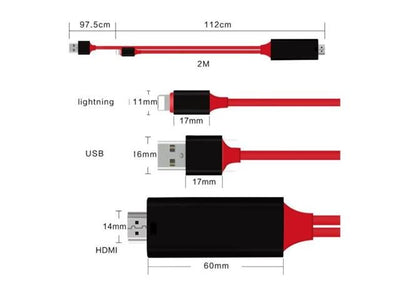USB LIGHTNING TO HDMI - Computing & Peripherals - 31080283078729