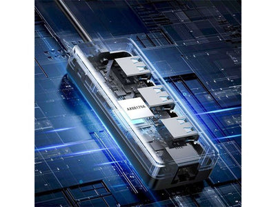 USB3.0 3PORT HUB WITH LAN PORT - USB Hubs, Adaptors, & Extenders -