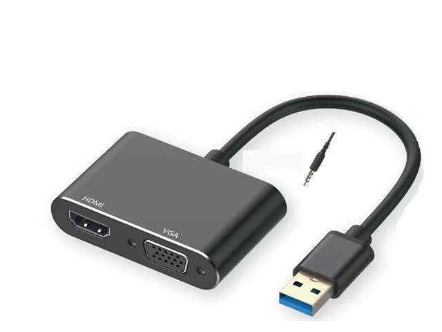 USB3,0 TO HDMI+VGA+AUDIO - HDMI / VGA / AV Converters -