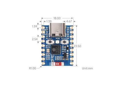 WVS ESP32 - C6FH4 MINI DEVEL BOARD - ESP8266 & ESP32 Modules -