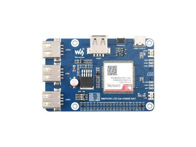 WVS GNSS RASPBE PI HAT SIM7670G - Breakout boards / Shields / Modules - 5906623486786