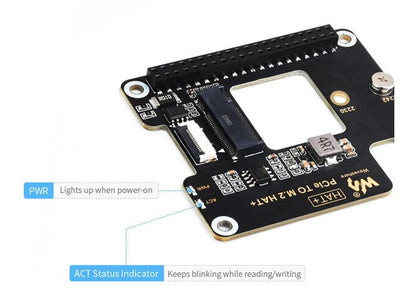 WVS PCIE TO M.2 ADAPT - RASPB PI 5 - Breakout boards / Shields / Modules -