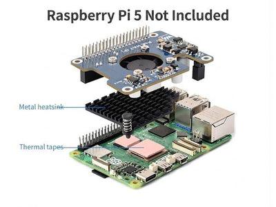 WVS POE HAT RASPBERRY PI 5+FAN - Breakout boards / Shields / Modules -