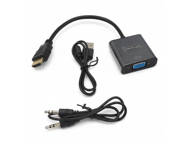 XFF HDMI - VGA CONVERTOR + AUDIO - Audio / Video Leads -