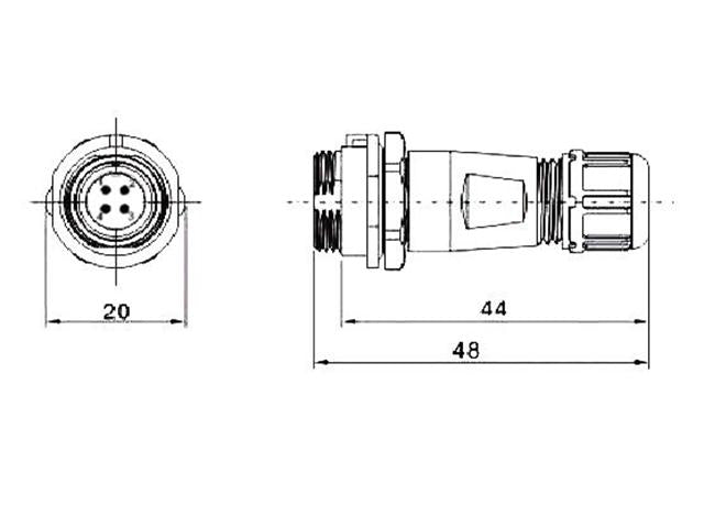 XY - CC131 - 4S - I - C - Circular Connectors -