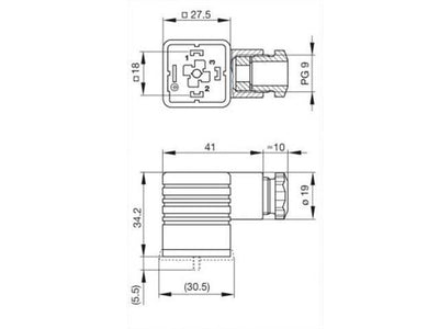 XY-GDML2011-LED24HH YE-ECN - Rectangular Connectors -