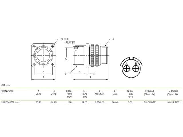 XY3100A - 10SL - 4P - MIL - Spec / MIL - Type -