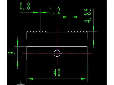 HKD GT2 BELT FIX PLATE 2MM PITCH - Timing Belts & Pulleys -