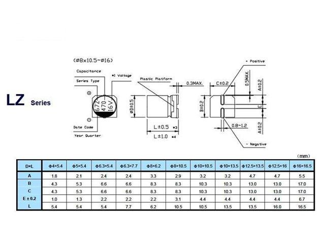 10UF 35VES(5X5,4) - Capacitors -