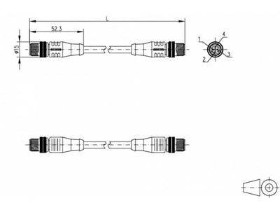 142M1D11100 - Actuator/Sensor Cable -