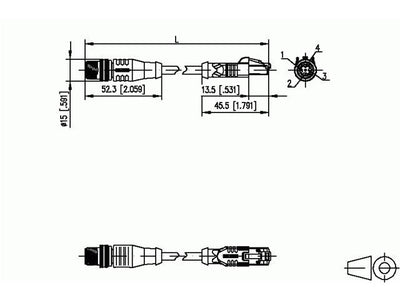 142M1D15050 - Actuator/Sensor Cable -