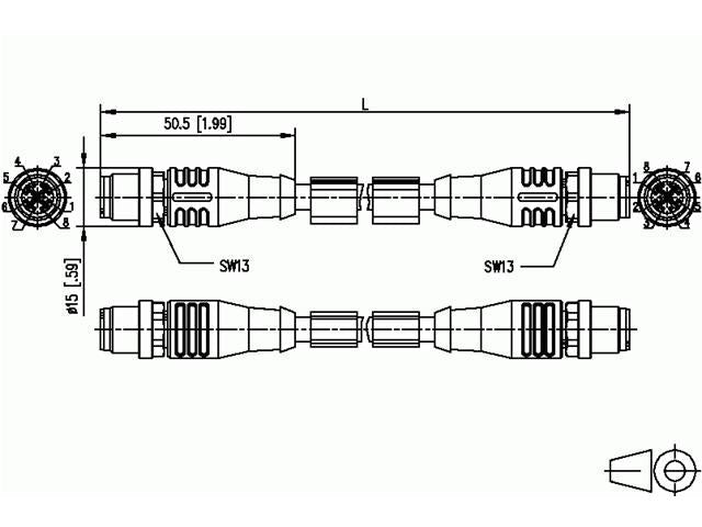 142M2X11050 - Actuator/Sensor Cable -