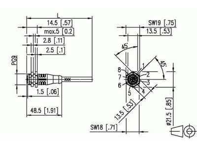 142M2X20005 - Actuator/Sensor Cable -