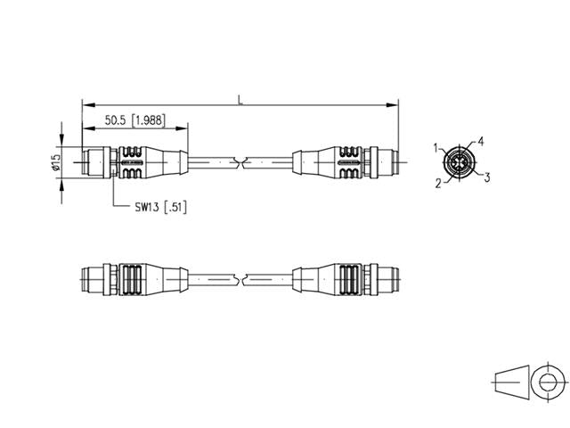 142M4D11010 - Actuator/Sensor Cable -