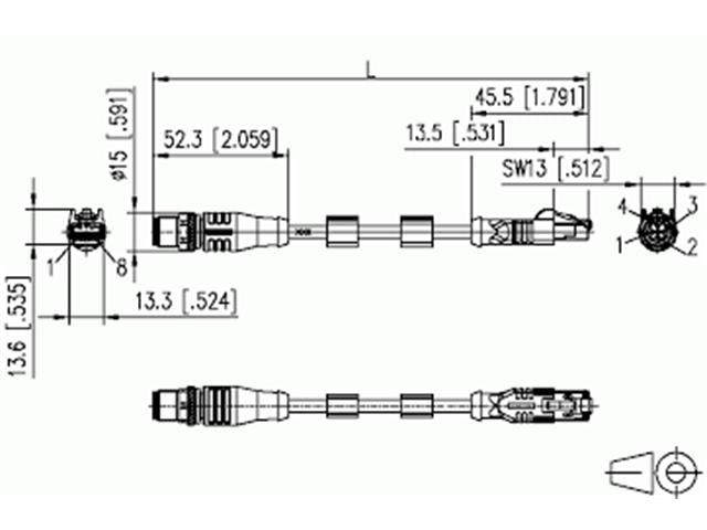 142M4D15010 - Actuator/Sensor Cable -