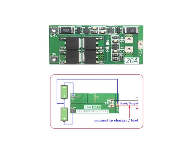 HKD 2S LITH BATT CHARGE/PROT 20A