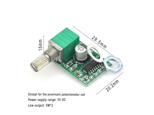 HKD 5V PAM8403 AUD AMP+VOL CONT