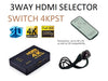 3WAY HDMI SELECTOR SWITCH 4KPST - TV, Video & DSTV Accessories -