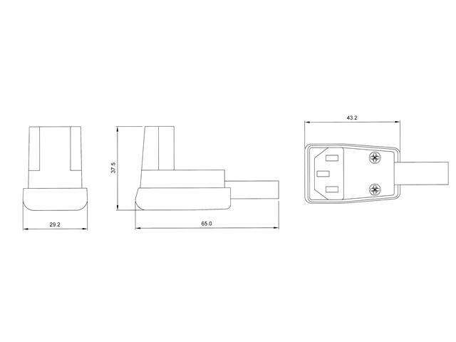 4100-90DEG VERTICAL - Power Connectors -