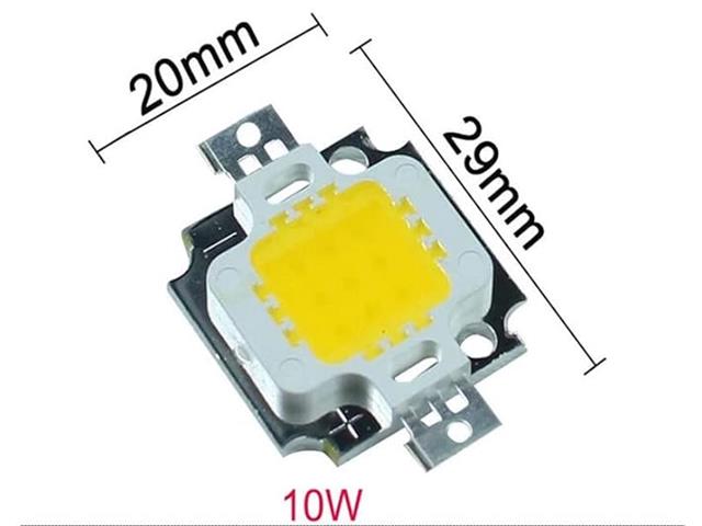 BDD RECT POWER LED WHITE 10W 12V