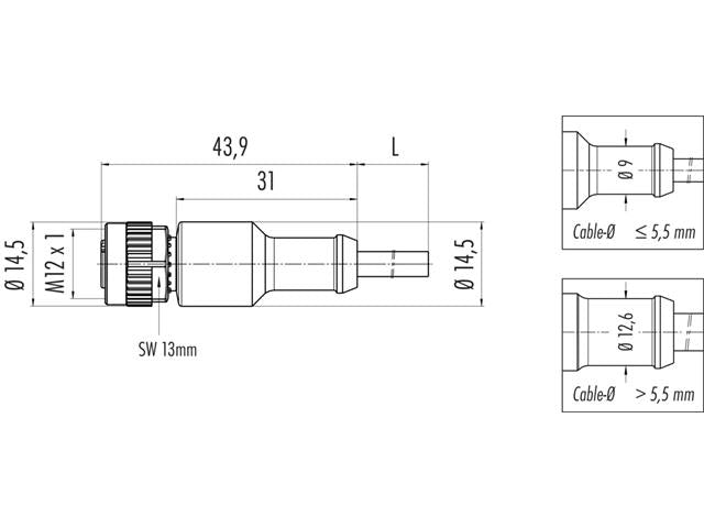 77-3430-0000-50708-0200 - Actuator/Sensor Cable -