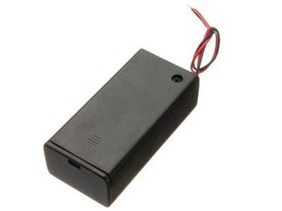 9V BATTERY HOLDER+SWITCH - Battery Accessories -