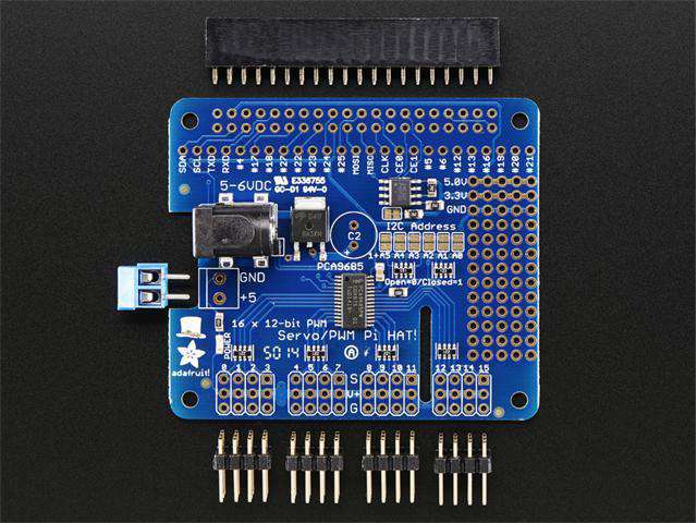 ADF 16CH RASPBERRY PWM/SERVO HAT - Breakout boards / Shields / Modules -