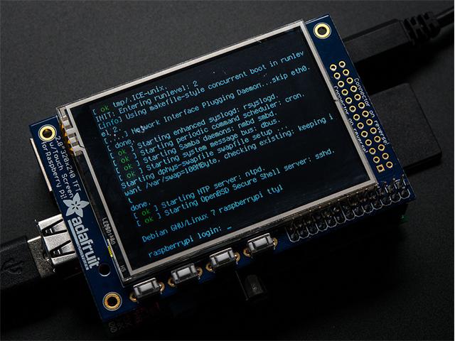ADF RASPBERY PI 2.8IN TOUCH TFT - Displays -