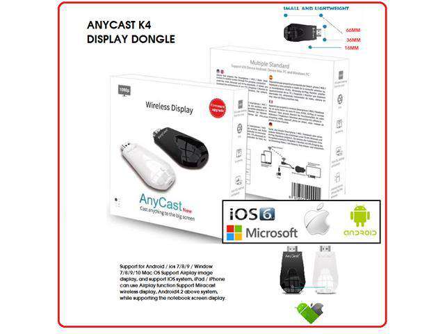 ANYCAST K4 DISPLAY DONGLE - Wifi Routers Dongles & Accessories -
