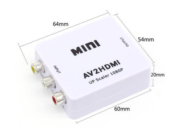 AV-HDMI CONVERTER MINI 1080P - Communica [Part No: AV-HDMI