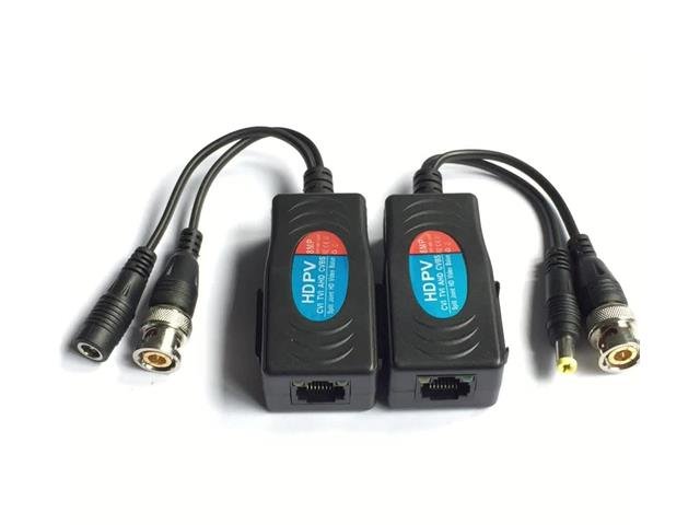 BALUN 1CH 8MP TXRX BNC-RJ45 Communica [Part No: BALUN 1CH 8MP