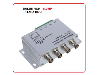BALUN 4CH 8,0MP P-TXRX BNC PAIR - CCTV Products & Accessories -